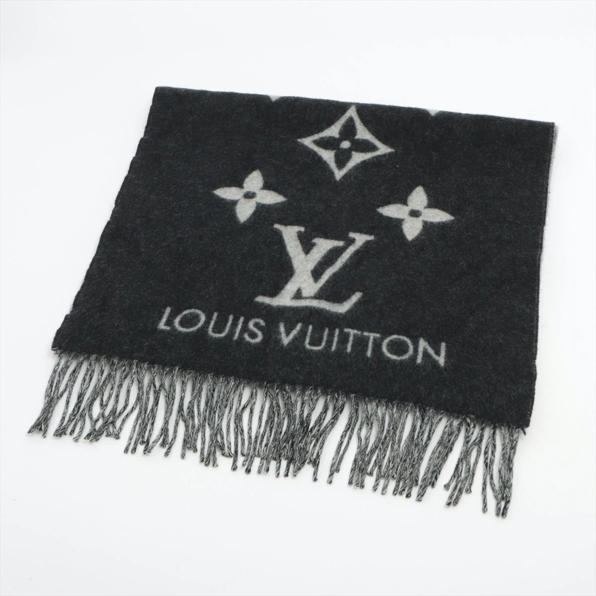 Louis Vuitton ブラック ストール タグ付き