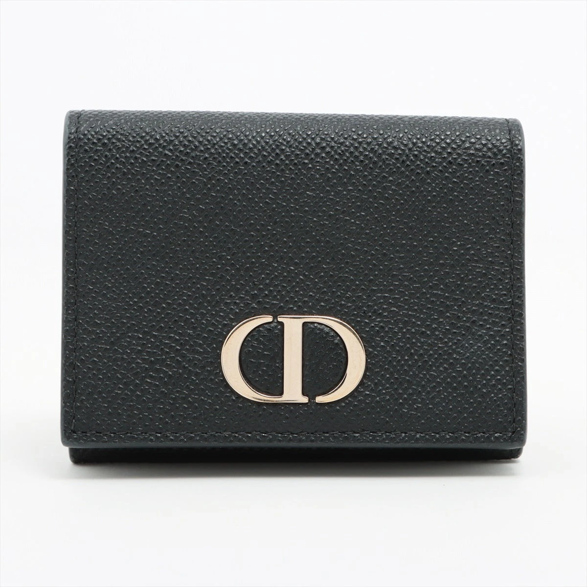 【極美品】ディオール　モンテーニュ　財布　ラウンド　黒　ブラック　レザー 美品】Dior 長財布 モンテーニュ ブラック 人気 ラウンド