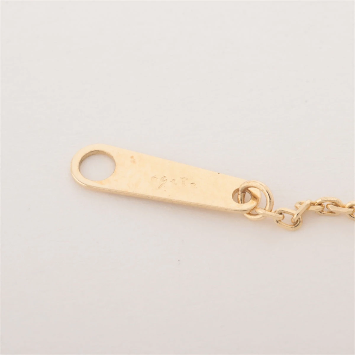 アガット エメラルド ブレスレット K10YG 0.7g A2513502｜中古ブランド