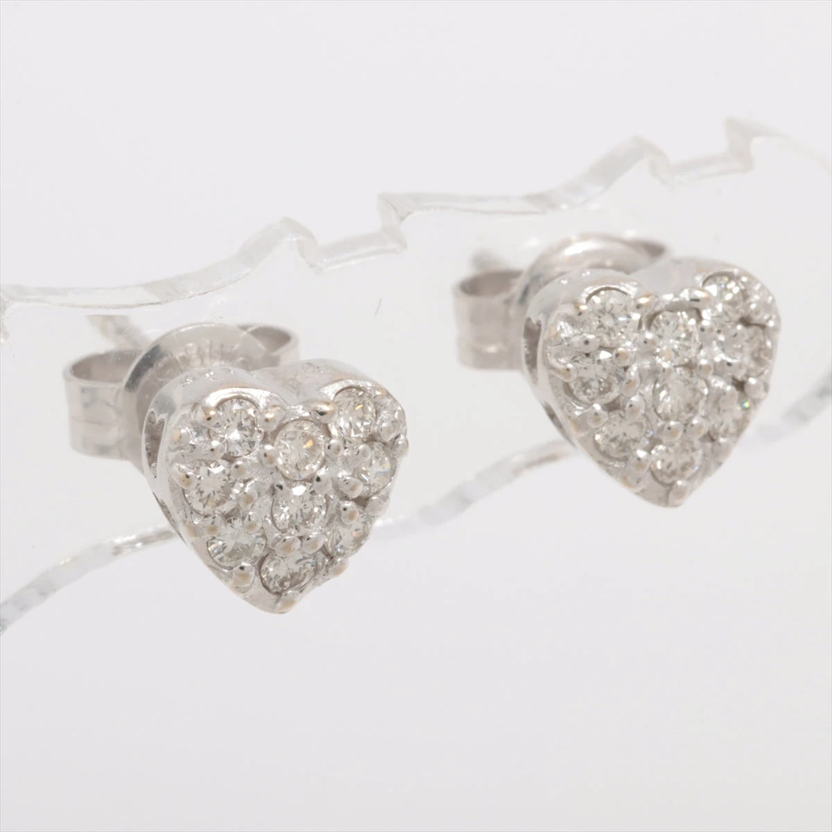 ポンテヴェキオ ダイヤ ピアス K18WG 1.8g 0.125 0.125 DU025872｜中古