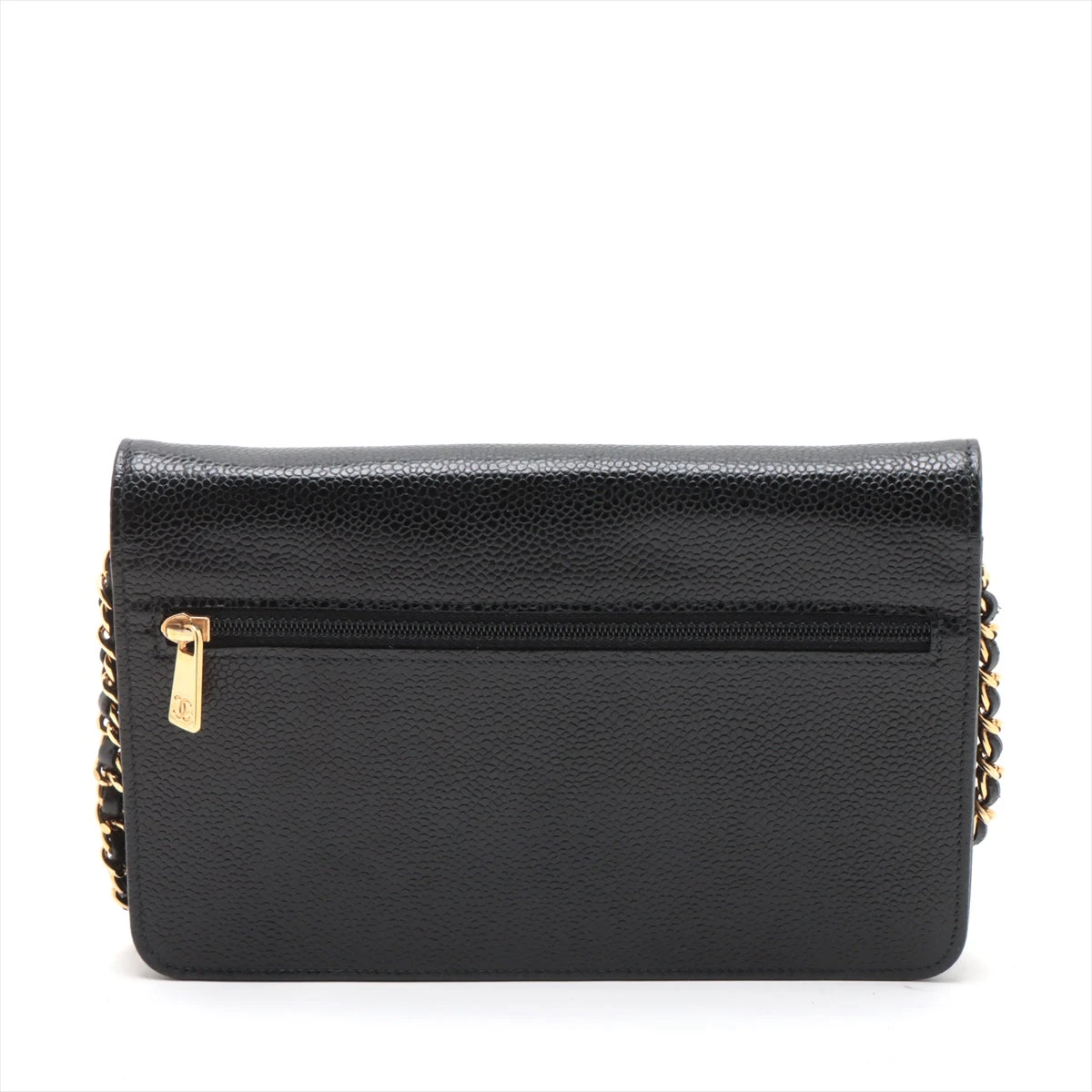 希少✨ シャネル キャビアスキン チェーンウォレット ココマーク 14番台 CHANEL シャネル チェーンウォレット ココマーク キャビアスキン