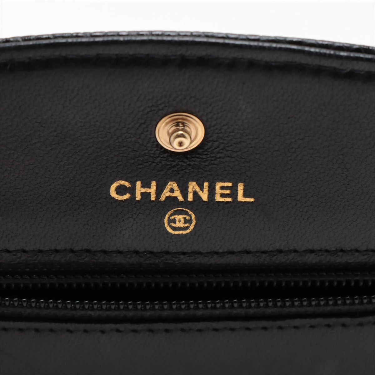 シャネル ココマーク キャビアスキン チェーンウォレット