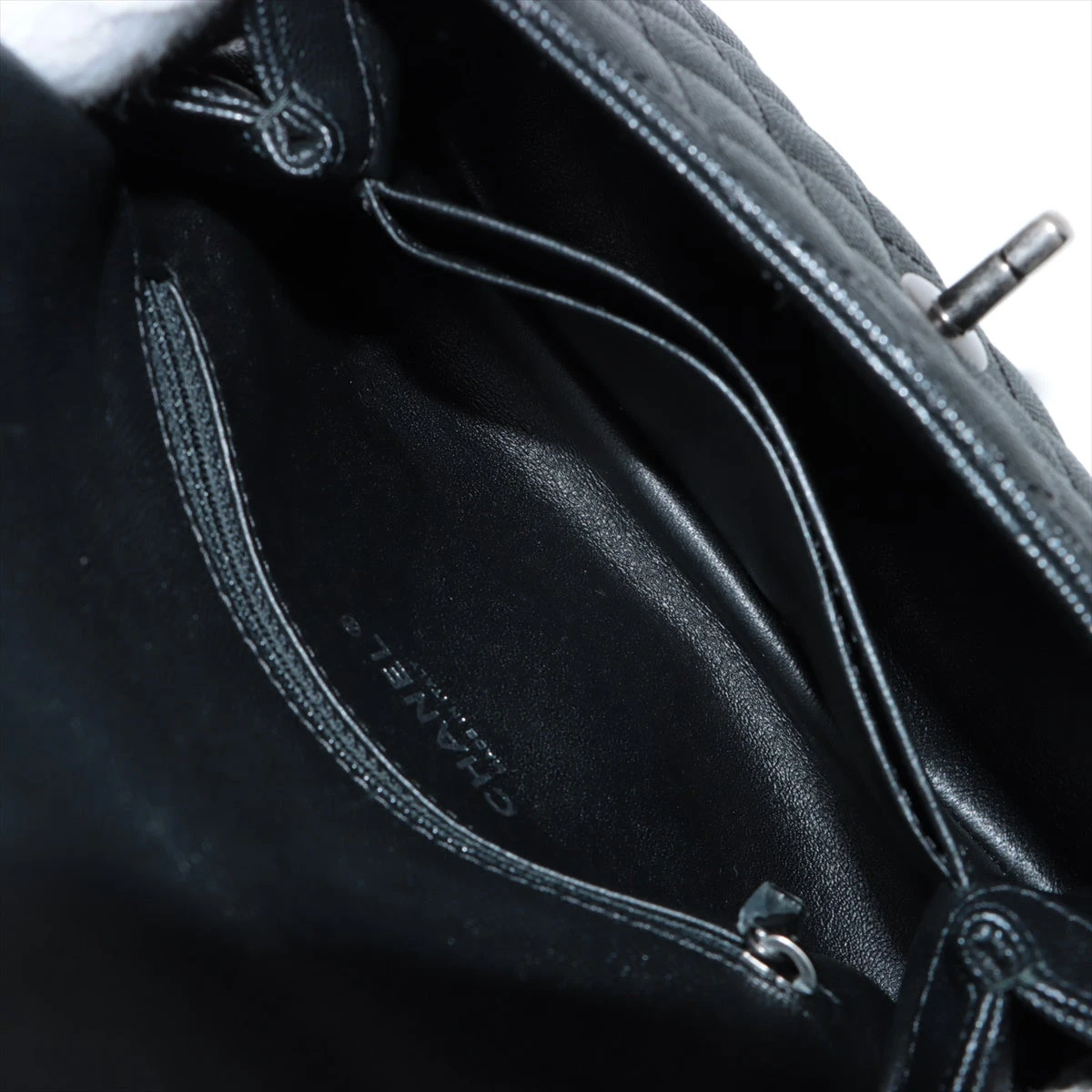 シャネル ココハンドル キャビアスキン×パイソン 2WAY