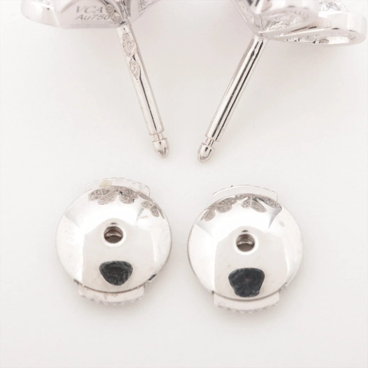 ヴァンクリーフ&アーペル　フリヴォル ピアス、ミニモデル　WG フリヴォル ピアス、ミニモデル 18K ホワイトゴールド