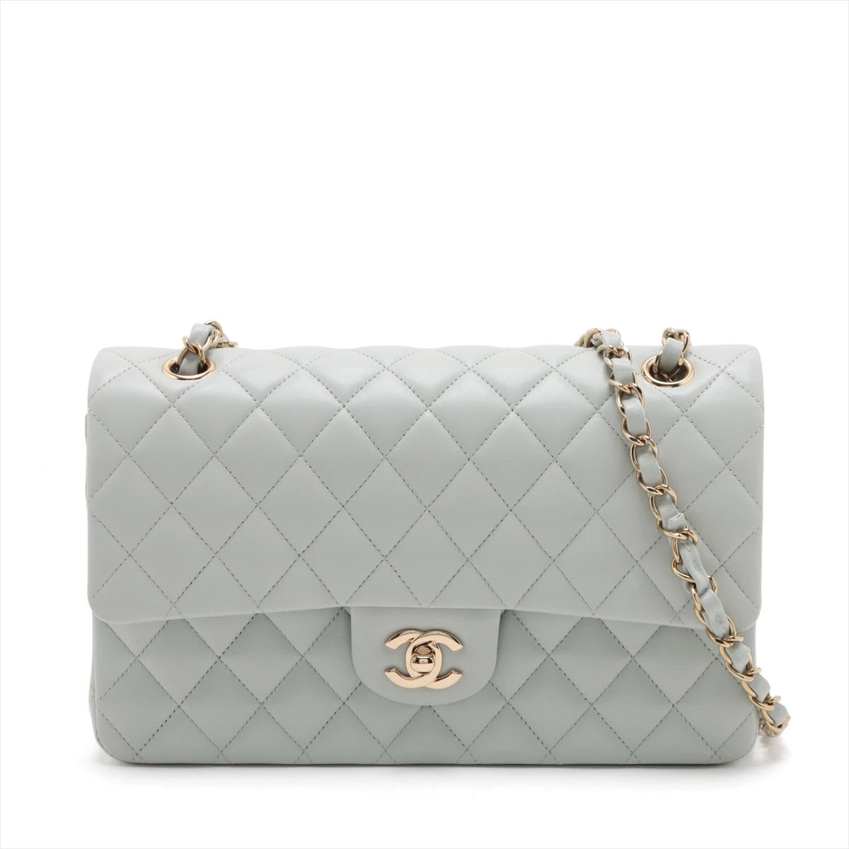 超美品 CHANEL マトラッセ ダブルフラップ ラムスキン CHANEL シャネル マトラッセ ダブルフラップ チェーン