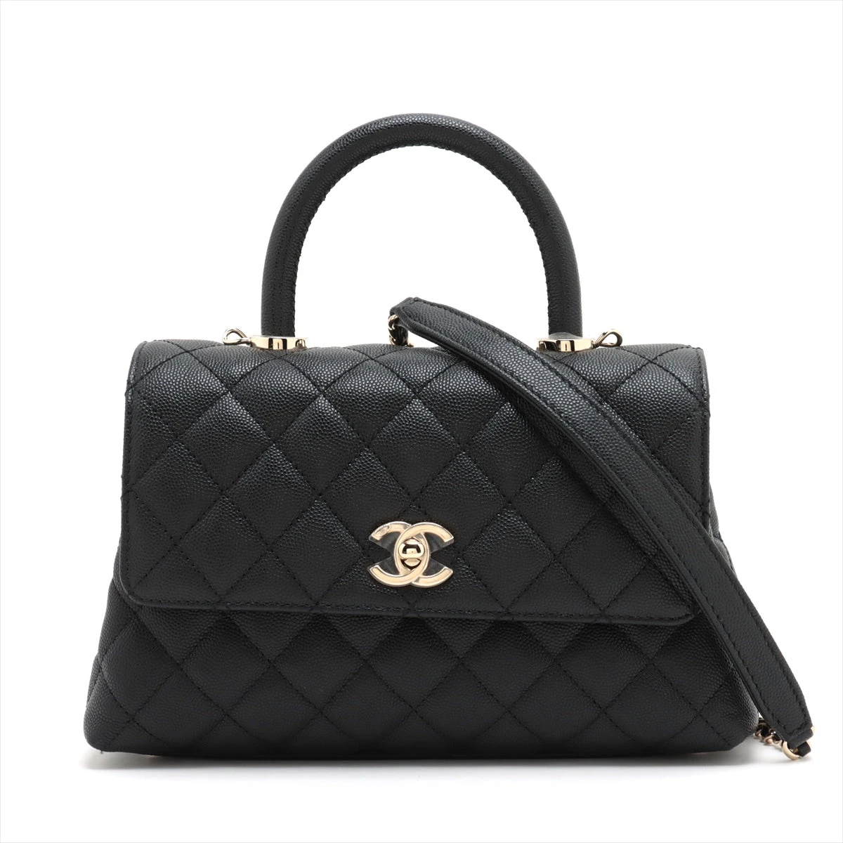 CHANEL⭐︎非売品 バッグココハンドル（持ち手ゴールド×黒）ノベルティ　本革 楽天市場】シャネル ココハンドルの通販