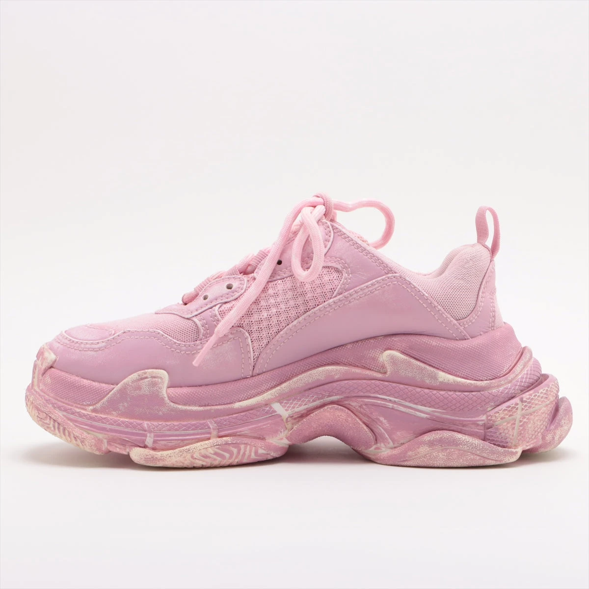 ゼロツー様　バレンシアガ　スニーカー　トリプルS サイズ39　ピンク バレンシアガ トリプルS メッシュ スニーカー 37 レディース