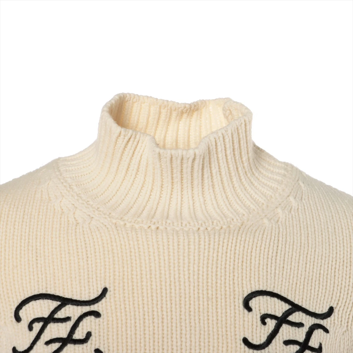 フェンディ 19年 ウール×カシミヤ ハイネックニット 38 レディース 
