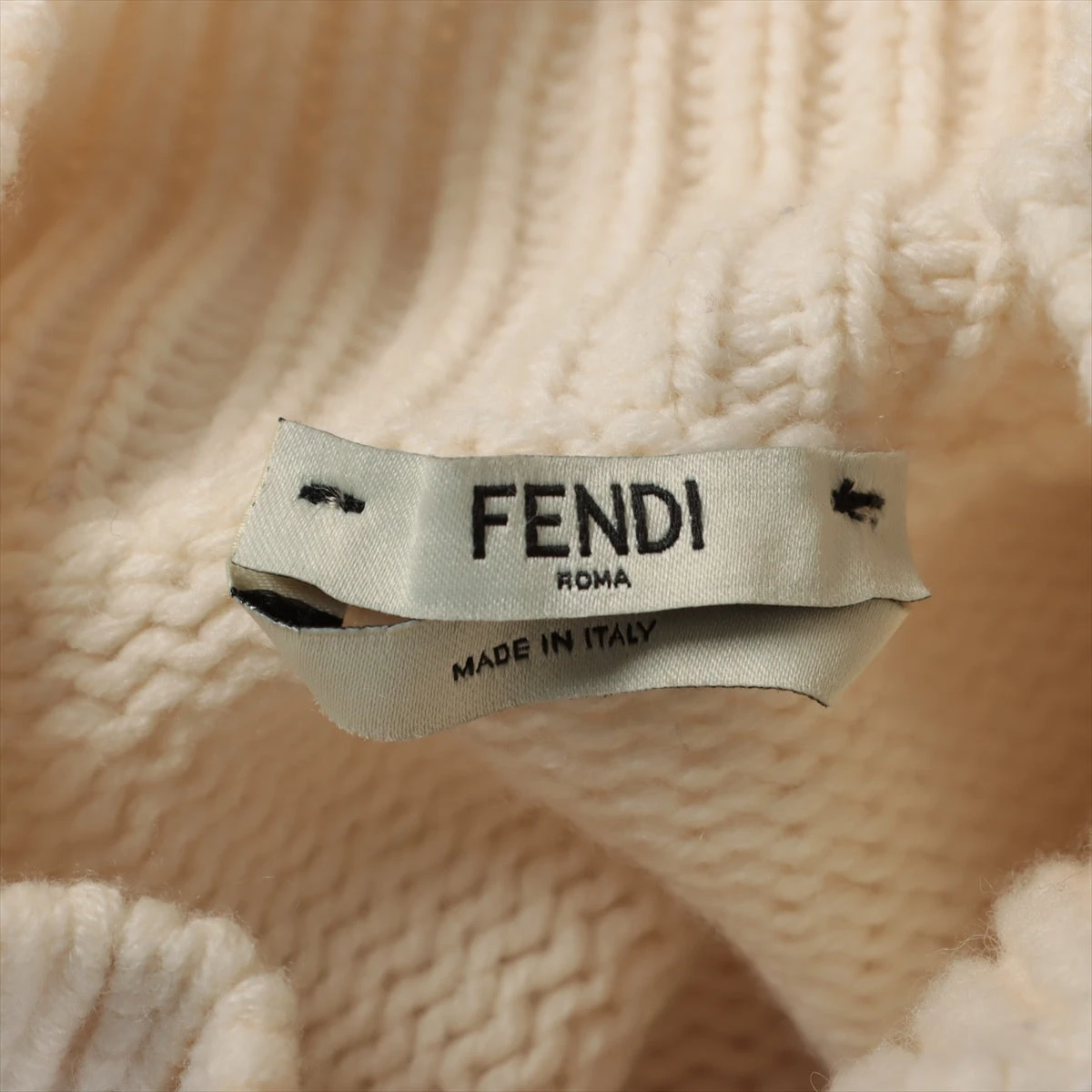 フェンディ 19年 ウール×カシミヤ ハイネックニット 38 レディース 