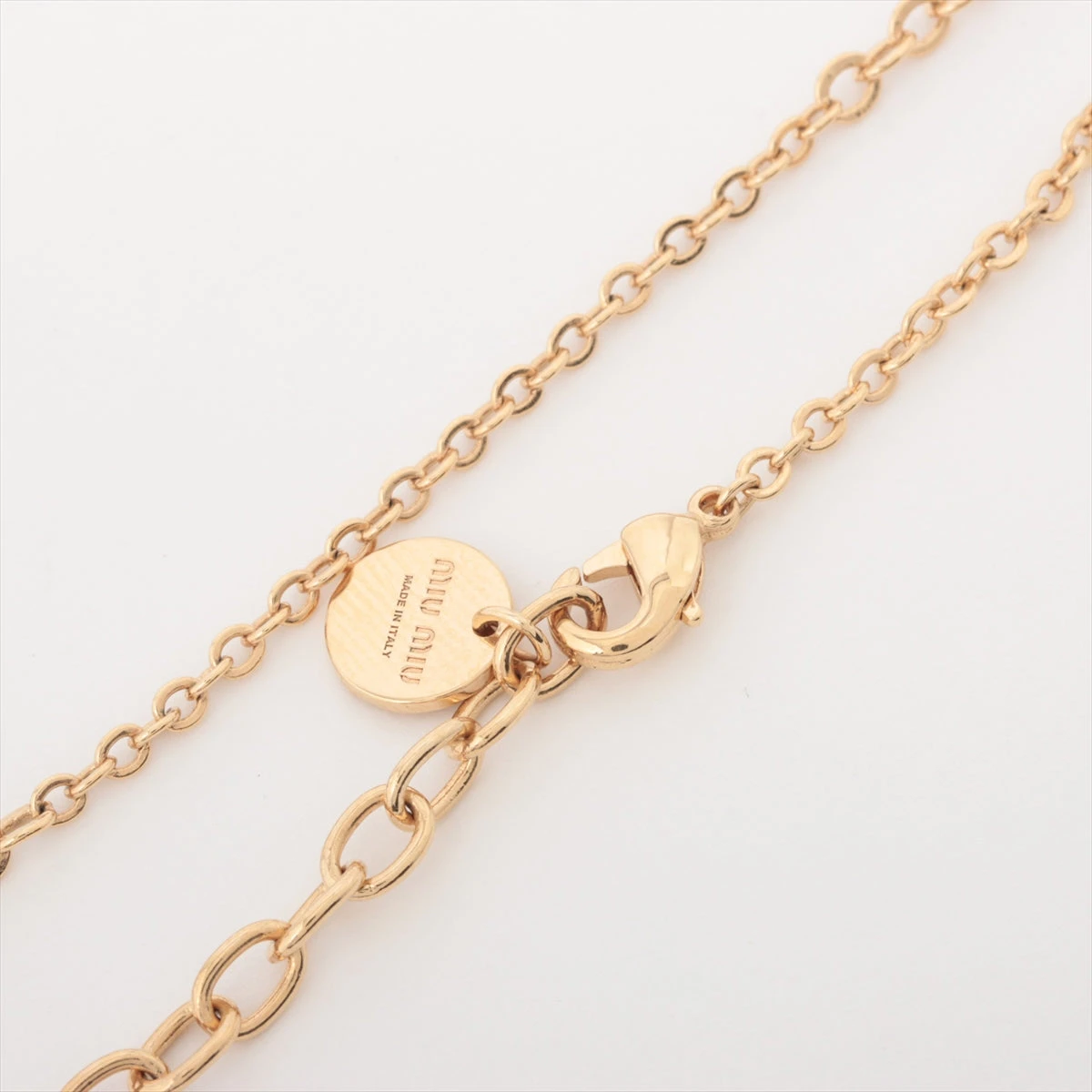 ミュウミュウ ロゴ ネックレス GP ラインストーン フェイクパール ゴールド 楽天市場】miumiu(ミュウミュウ) ロゴ ラインストーン フェイク