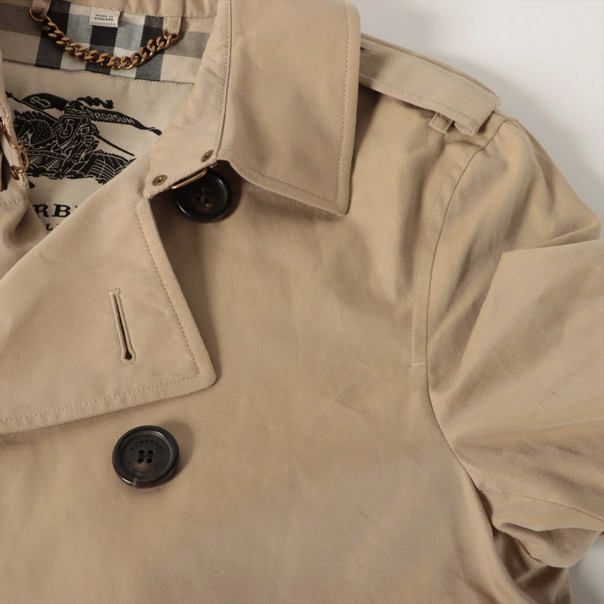 【美品】バーバリー　トレンチコート　THE CHELSEA 48 ベージュ BURBERRY バーバリー トレンチコート THE MID-LENGTH CHELSEA