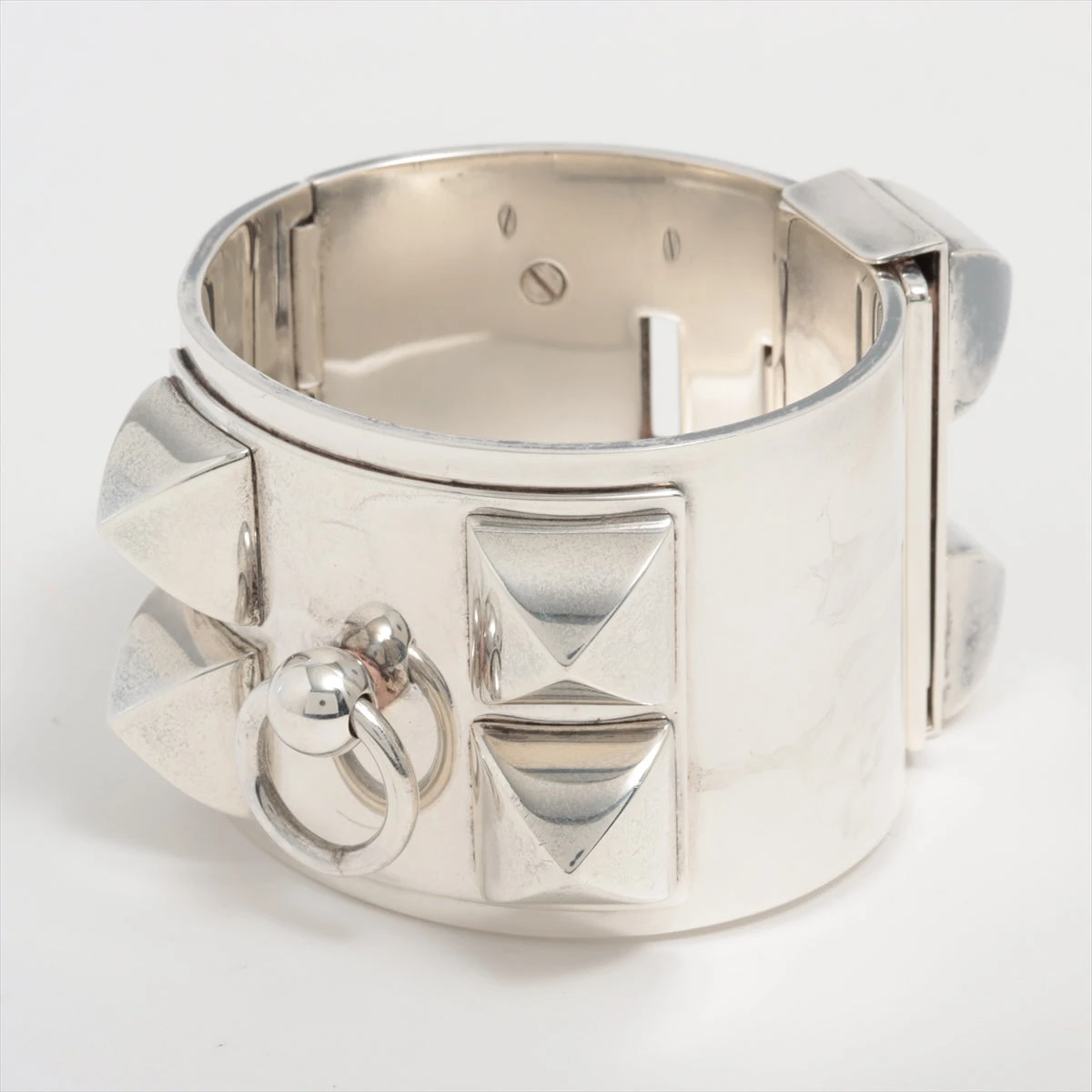 エルメス SH メドールコリエドシアンスタッズバングル シルバーA7100F エルメス HERMES エルメス コリエドシアン メドール バングル