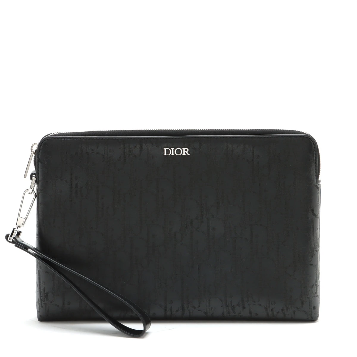 訳あり美品！CD★ブラックレザー クラッチバッグクリスチャンディオール Christian Dior ディオール バッグ レディース ブランド