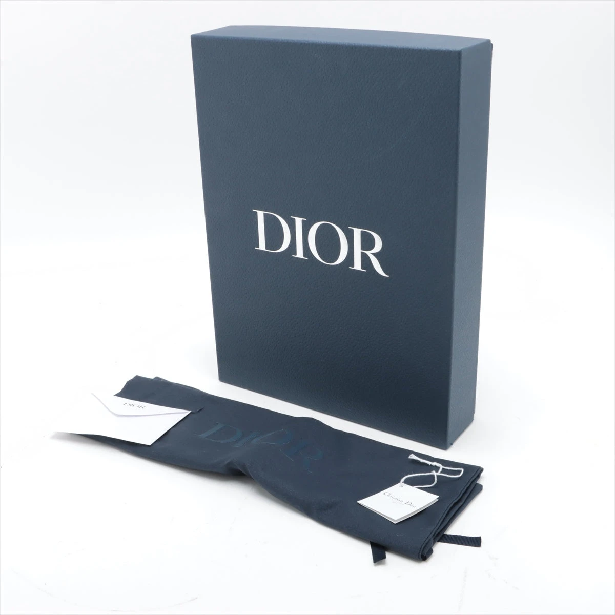 クリスチャンディオール オブリーク レザー クラッチバッグ ブラック