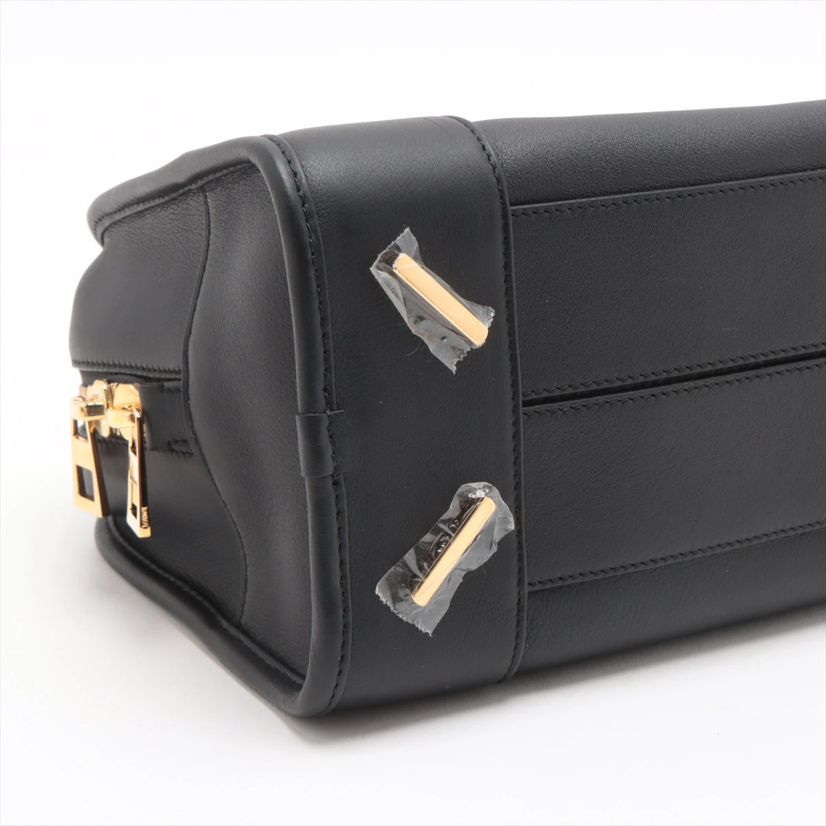 ク*ラ様 ロエベ アマソナ28 2WAYハンドバッグ ブラック ロエベ アマソナ28 レザー 2WAYハンドバッグ ブラック A2488223