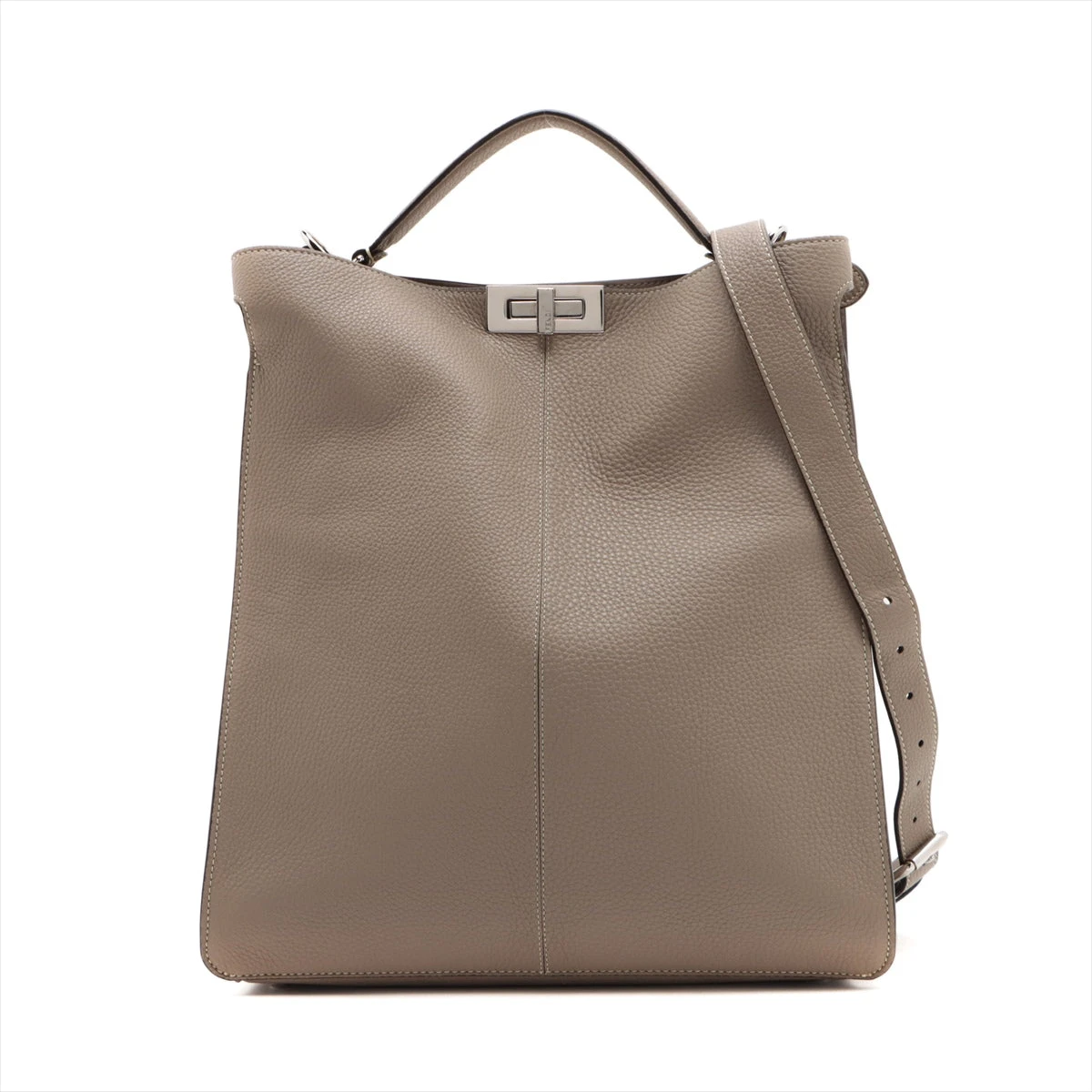 フェンディ ピーカブー 2way ショルダー ハンドバッグ ズッカ ターンロック フェンディ ピーカブー 2way ショルダー ハンドバッグ ズッカ ターンロック