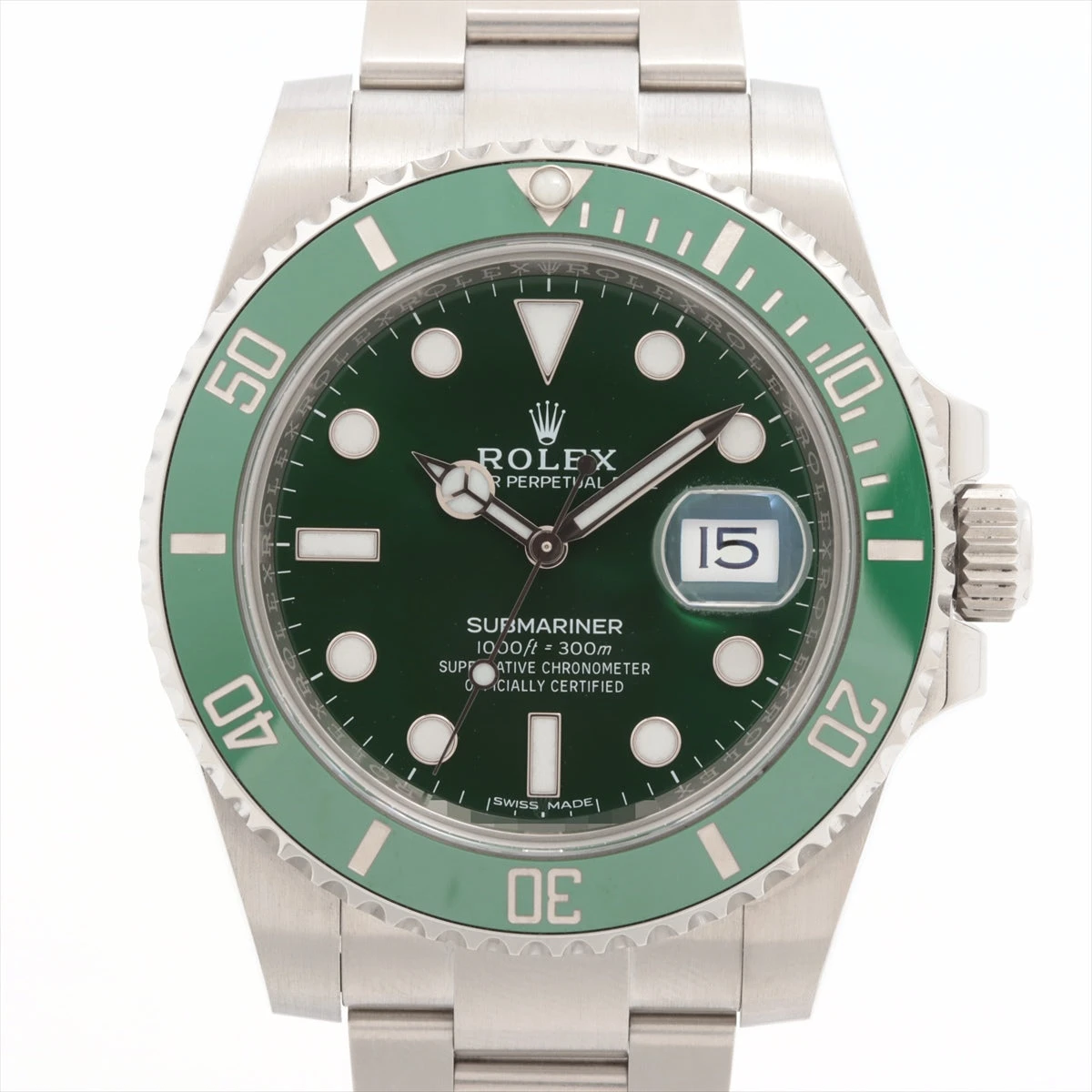 ROLEX SUBMARINER 腕時計 付属品あり Rolex Submariner Automatic Chronometer Saphire Set Diamond