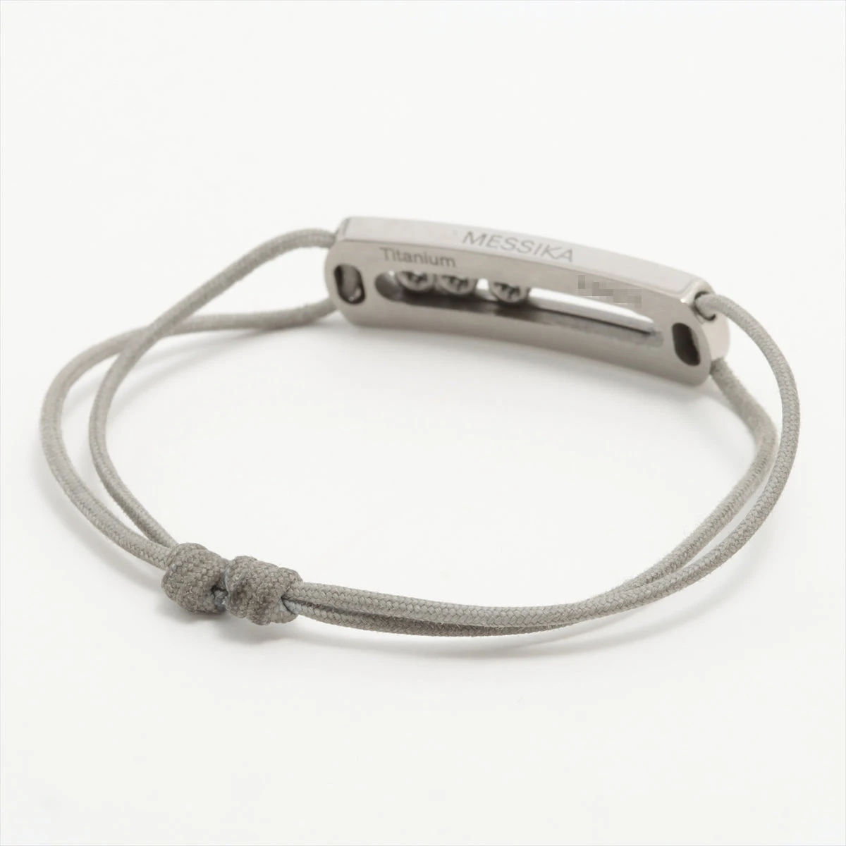 メシカ ダイヤ コードブレスレット チタン 総3.6g AP043498｜中古 