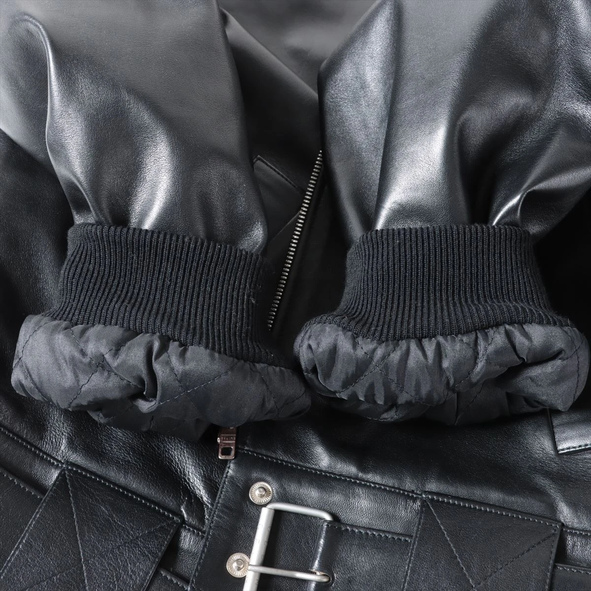 セリーヌ ラムスキン レザージャケット 42 メンズ ブラック A2480984