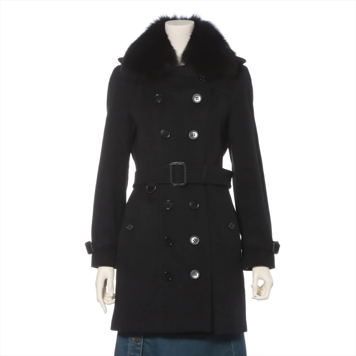 【美品】Burberrys ピーコート カシミア混 ベージュ フード付属 Burberry カシミアピーコート