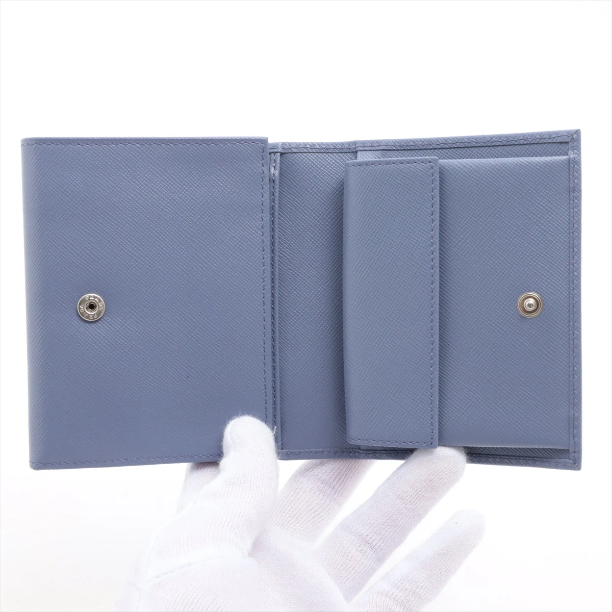 プラダ サフィアーノ レザー 財布 パープル A2521703｜中古ブランド品