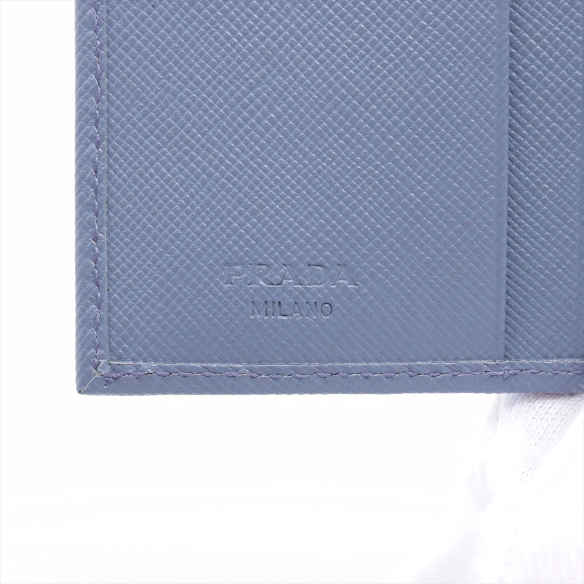 【新品未使用】PRADA スモールサフィアーノレザー財布 プラダ サフィアーノ レザー 財布 パープル A2521703｜中古ブランド品