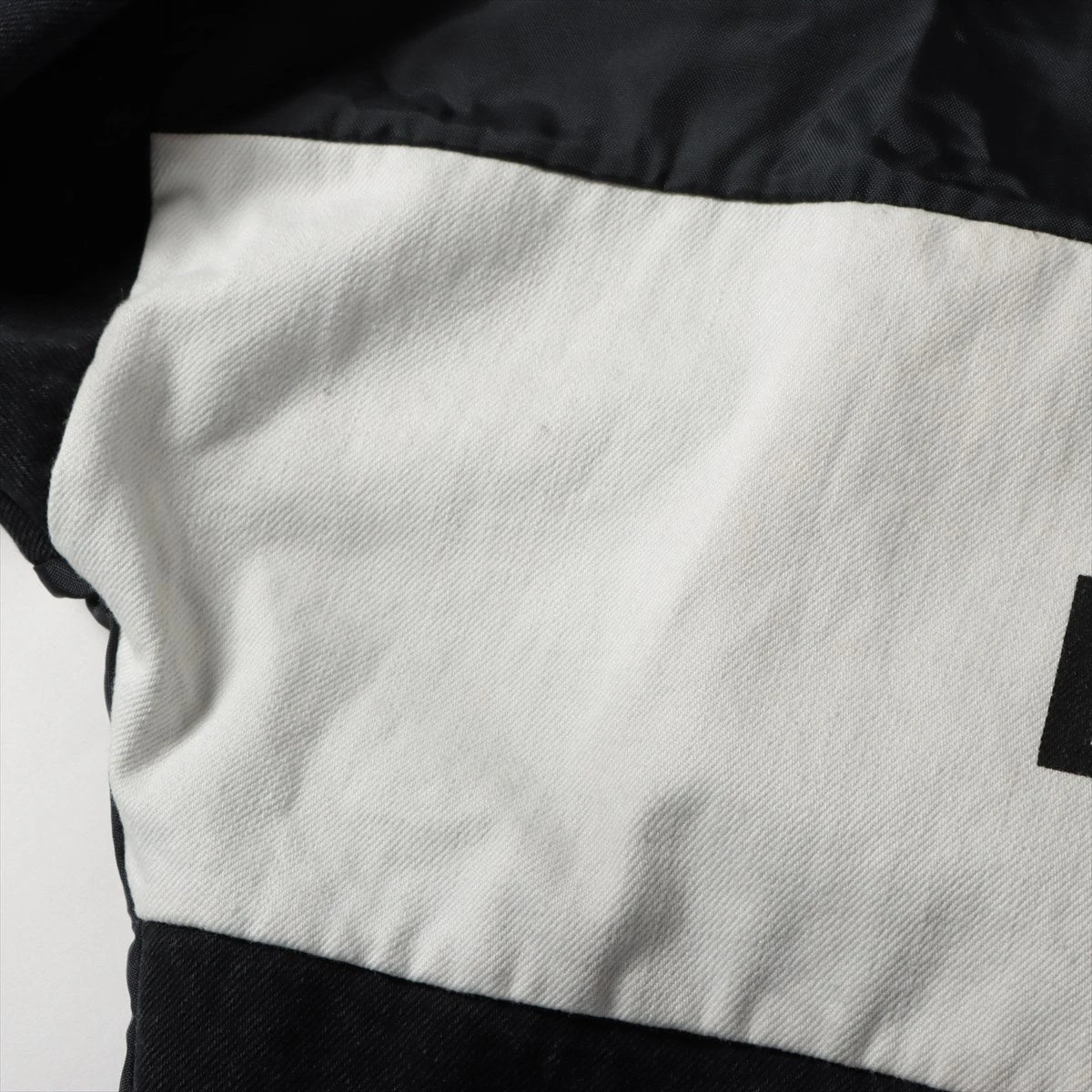 バレンシアガ ロゴプリントデニム ナイロンジャケット ホワイト