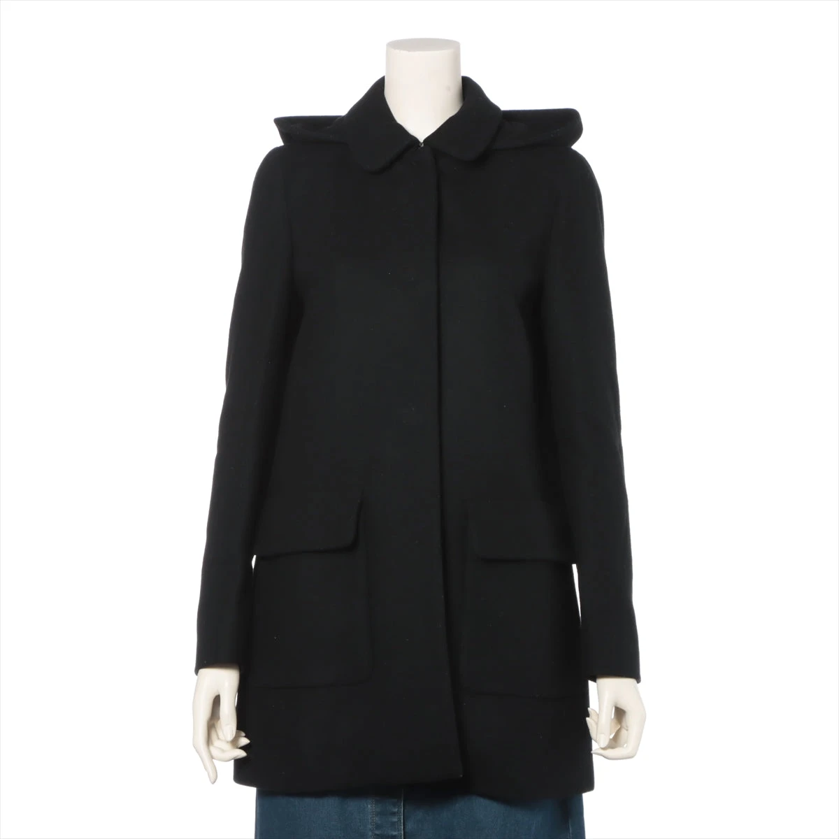 ミュウミュウ 18AW ウール×ナイロン コート 40 レディース