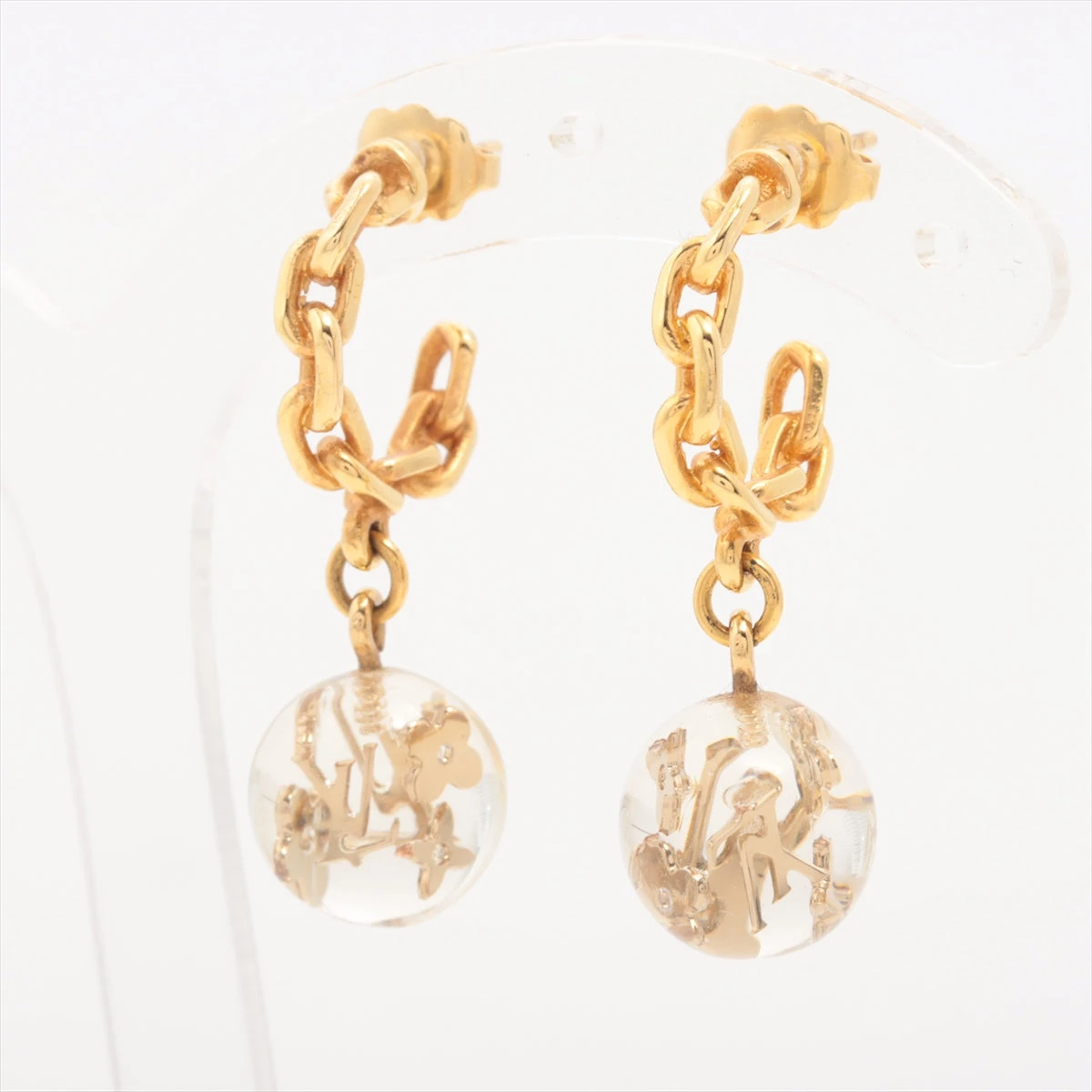 片方】LOUIS VUITTON アンクルージョン クリア ピアス LOUIS VUITTON