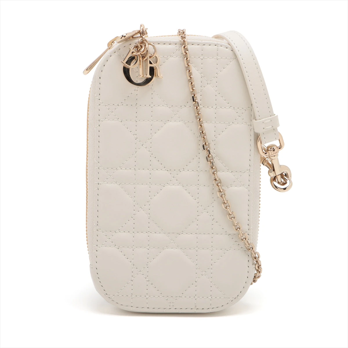 Dior フォンホルダー ホワイト スマホショルダー ホワイト（白）系