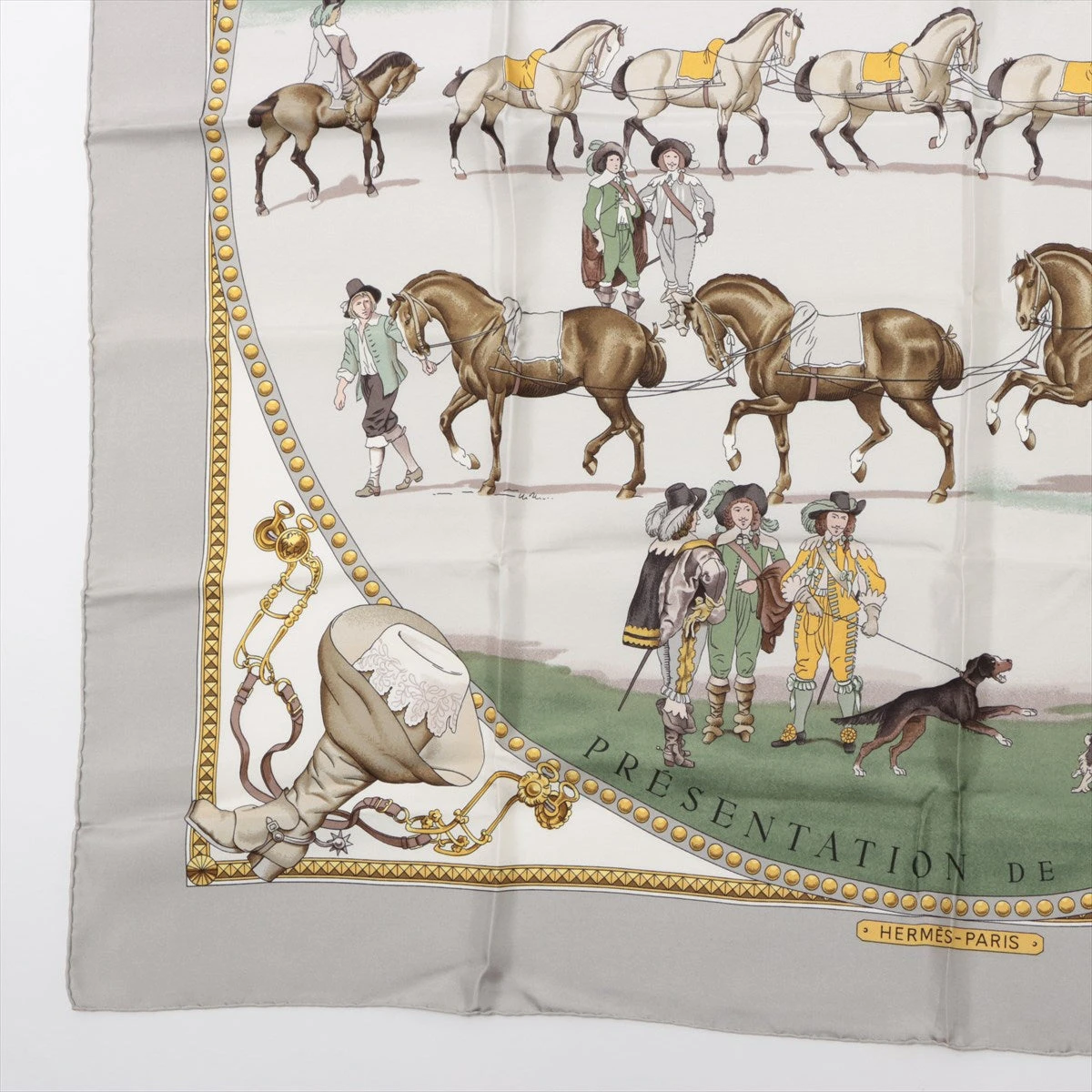 エルメス HERMES スカーフ カレ90 馬のプレゼンテーション