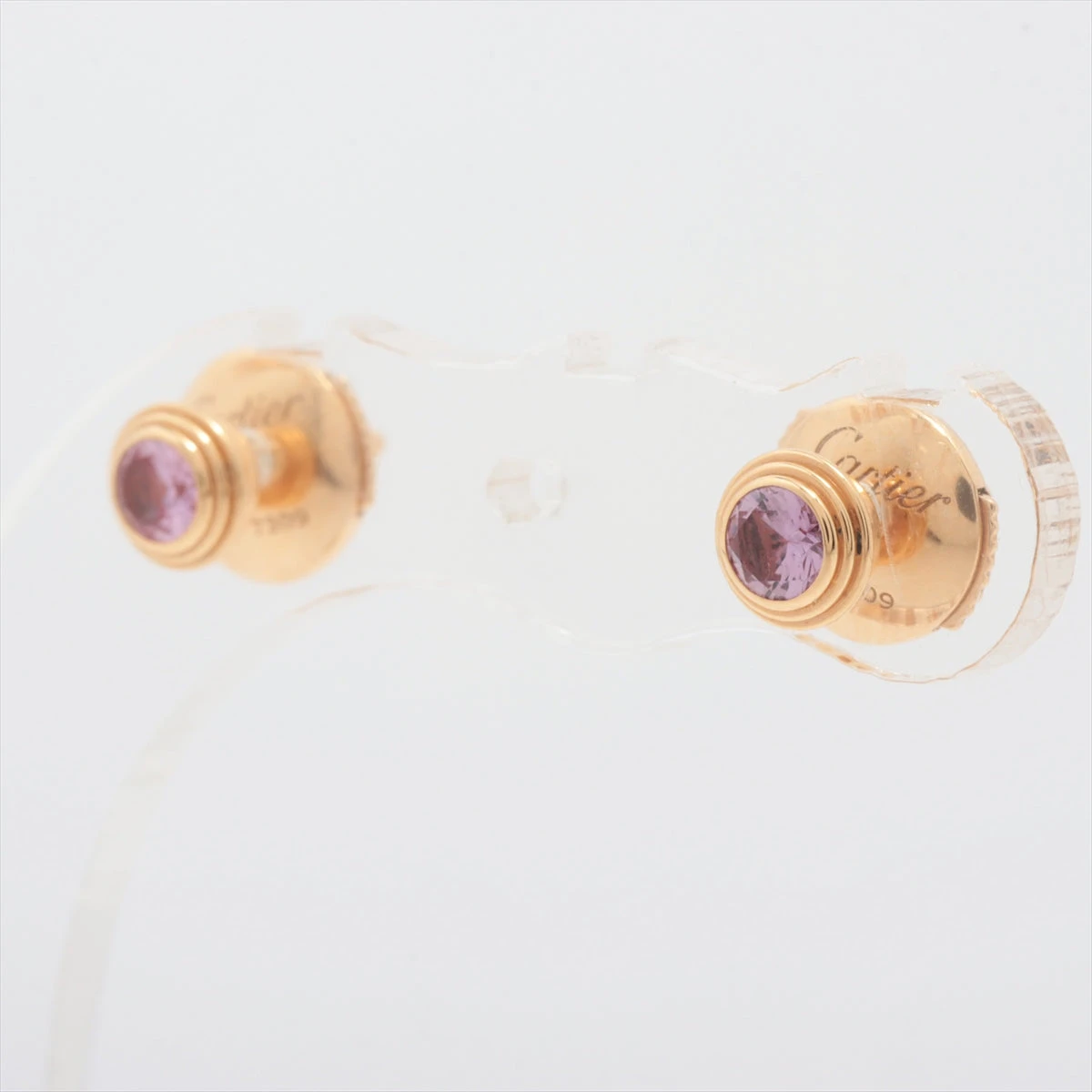 【Cartier】カルティエ ダムール ピアス ピンクサファイア カルティエ ダムール ピンクサファイア ピアス 750(PG) 1.9g