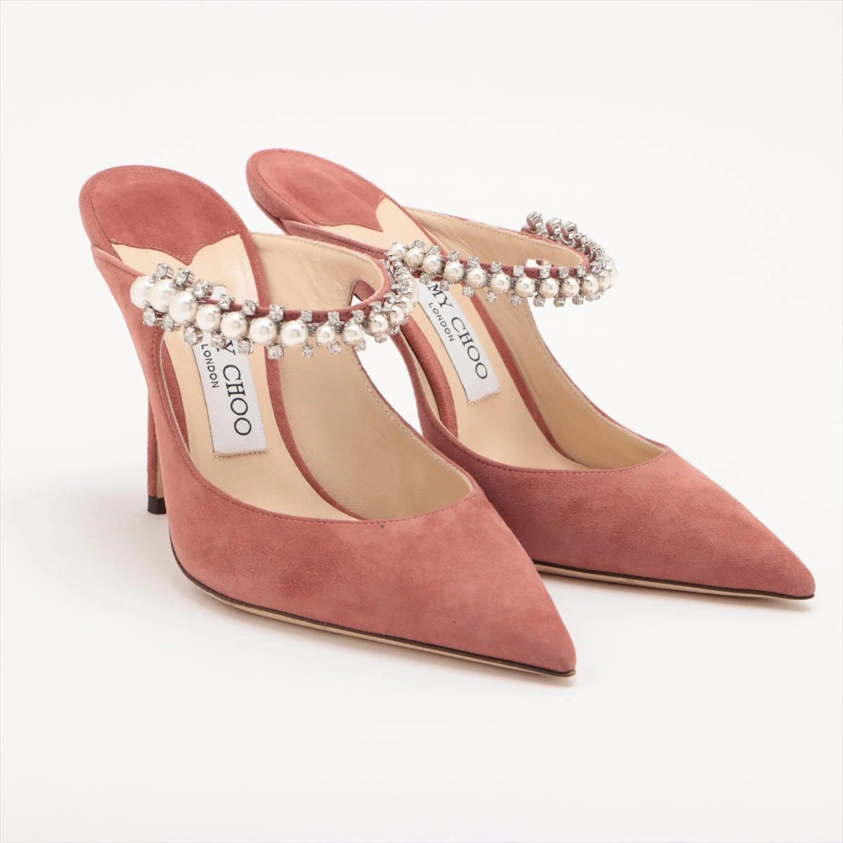 JIMMY CHOO ピンク スエード ハイヒール ジミーチュウ ジミーチュウ ピンクスエードパンプス