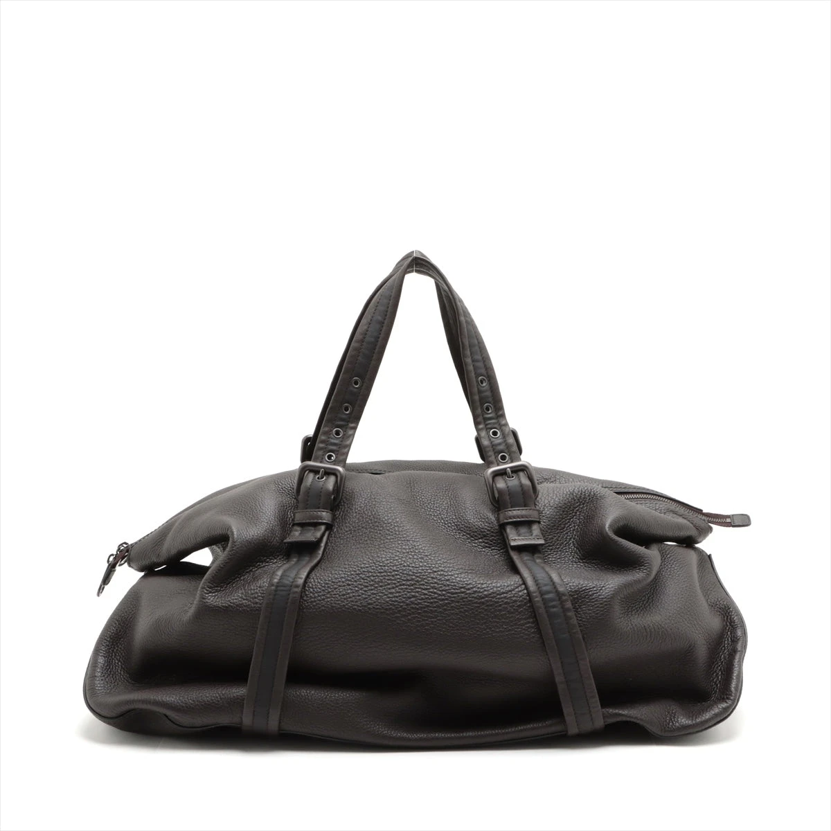 ボッテガヴェネタ レザー ボストンバッグ ブラウン A2510606｜中古  