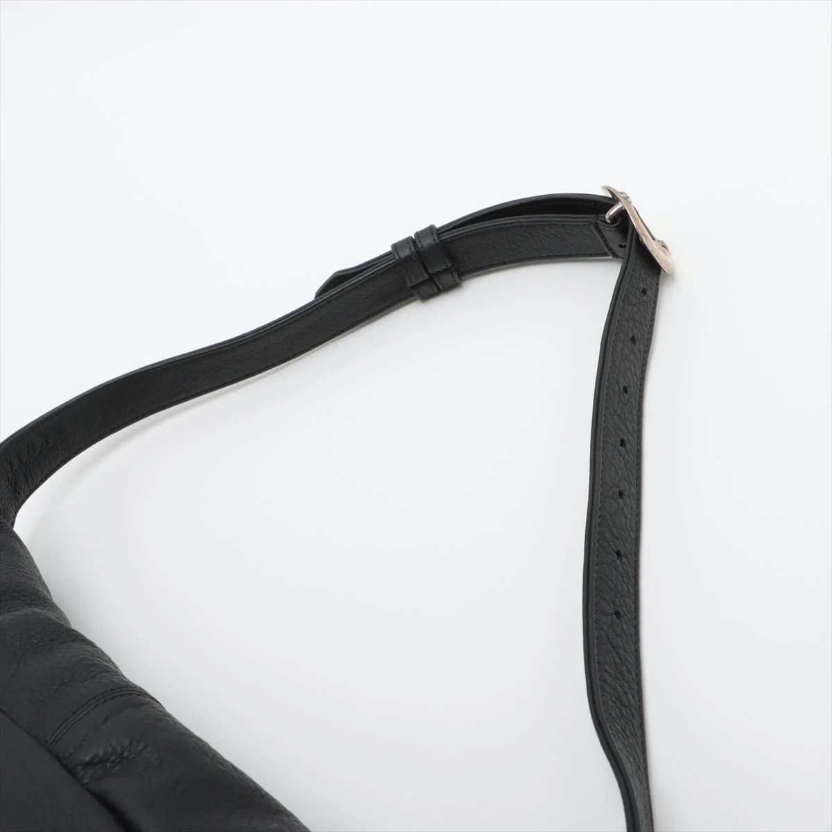 クロムハーツ スナットパック ショルダーバッグ レザー×925 ブラック