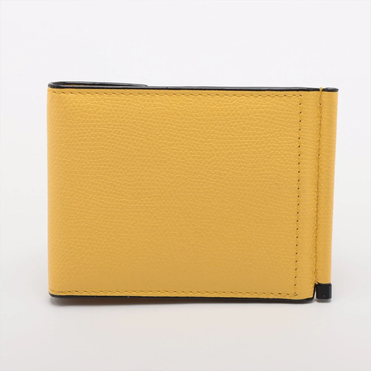 ヴァレクストラ レザー マネークリップ イエロー A2529123｜中古
