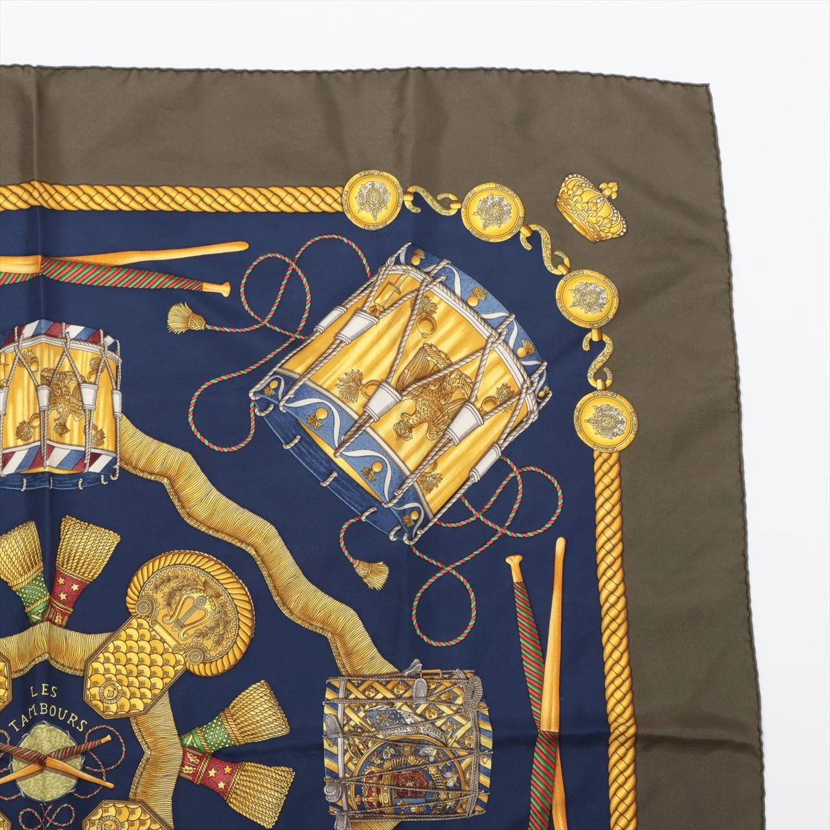 【専用】エルメス カレ LES TAMBOURS タンブールスカーフ スカーフ エルメス HERMES カレ90 LES TAMBOURS(タンブールの