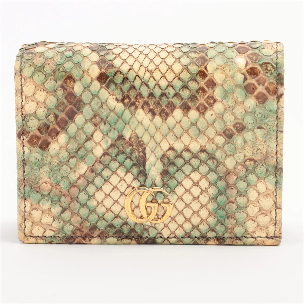 グッチ GGマーモント 456126 パイソン コンパクトウォレット