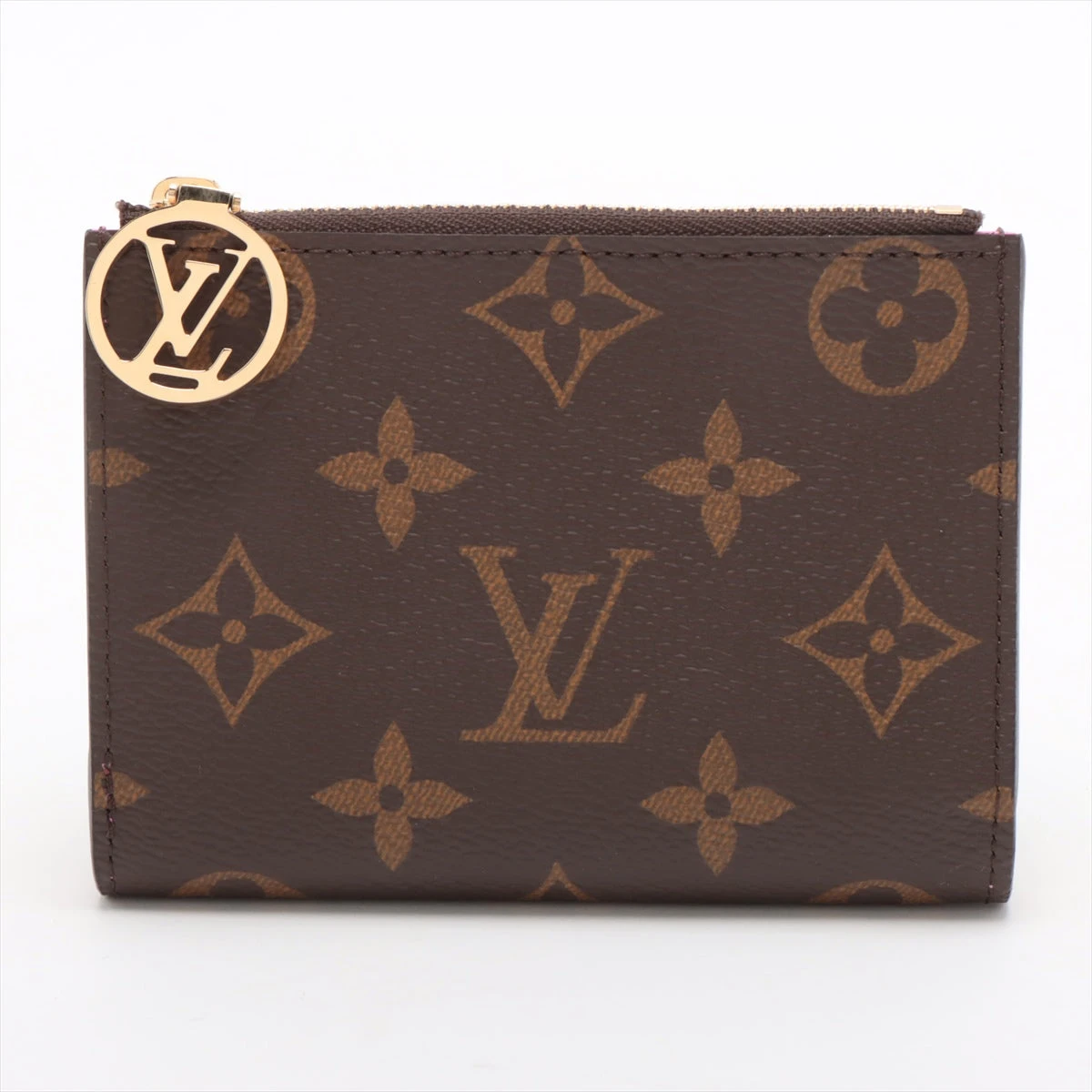 ヴィトン モノグラム ポルトフォイユ リサ M82383 ブラウン×ピンク  