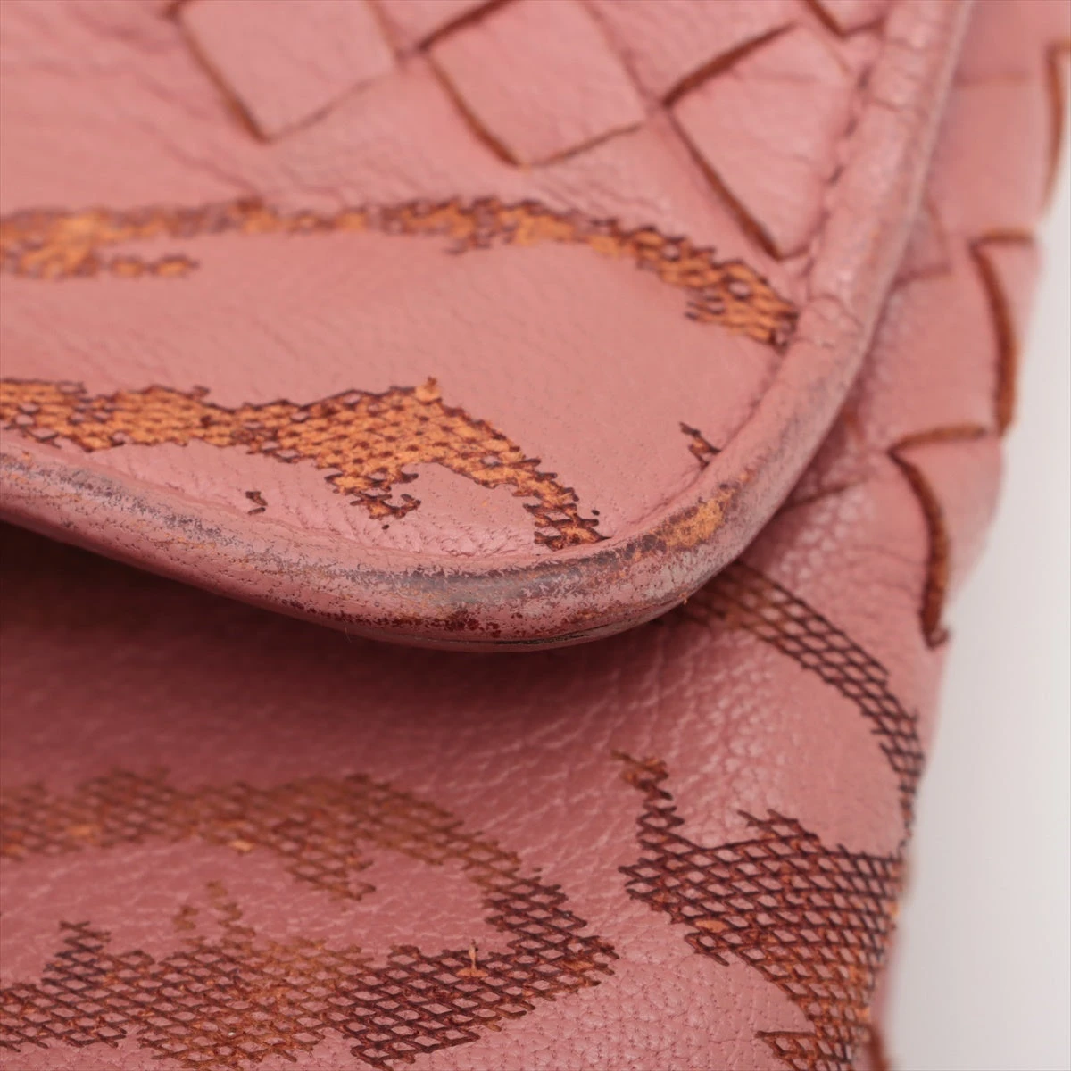 ボッテガヴェネタ イントレチャート レザー チェーンショルダーバッグ