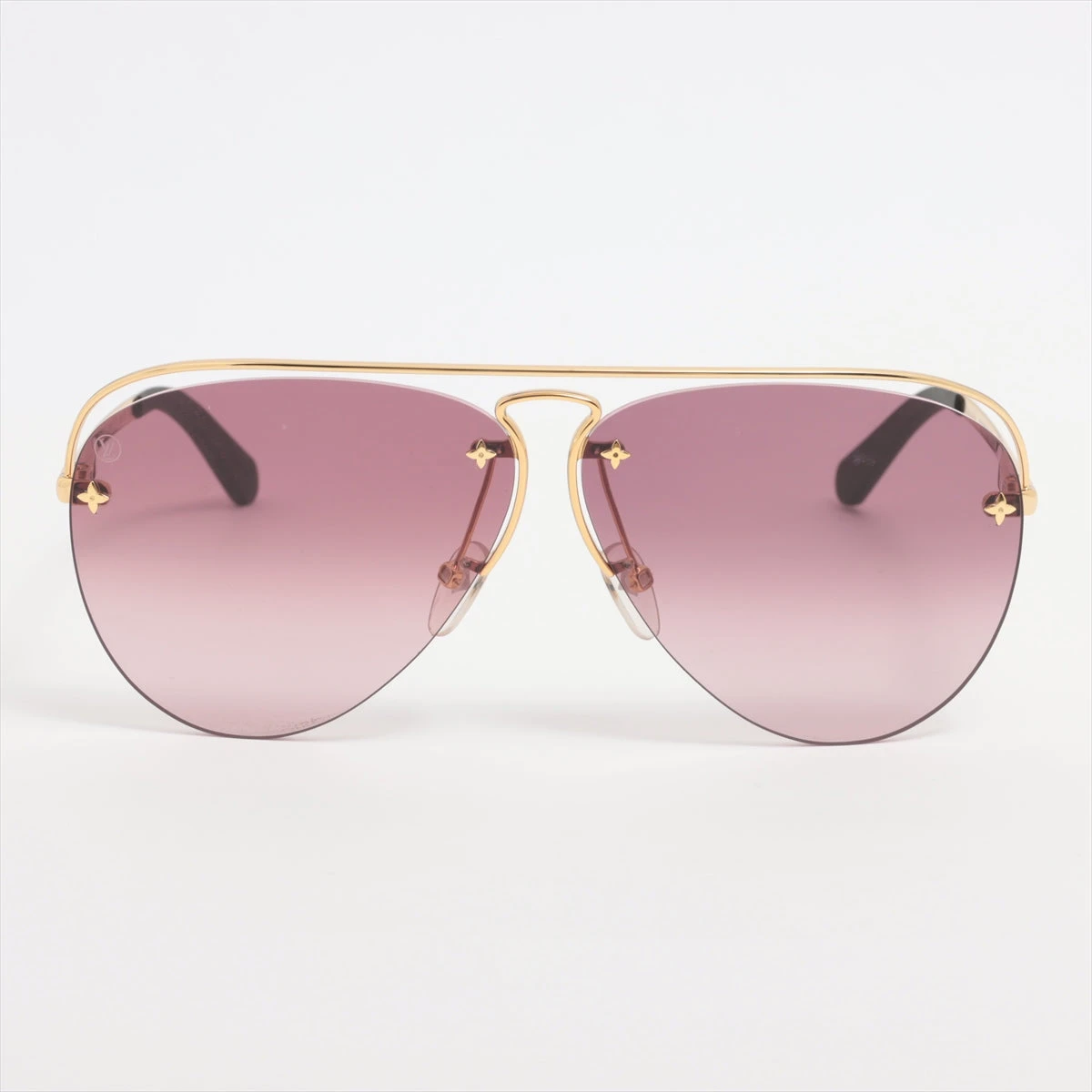 ヴィトン RG0158 サングラス GP パープル×ゴールド Z1044E