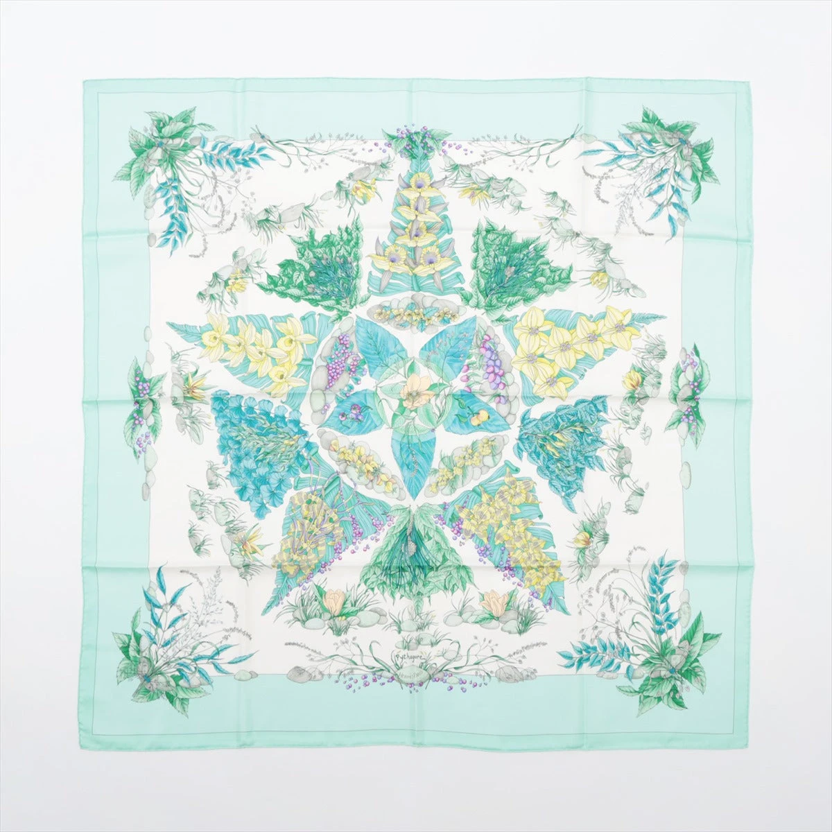 エルメス カレ90 Pythagore ピタゴラス スカーフ シルク ライト  