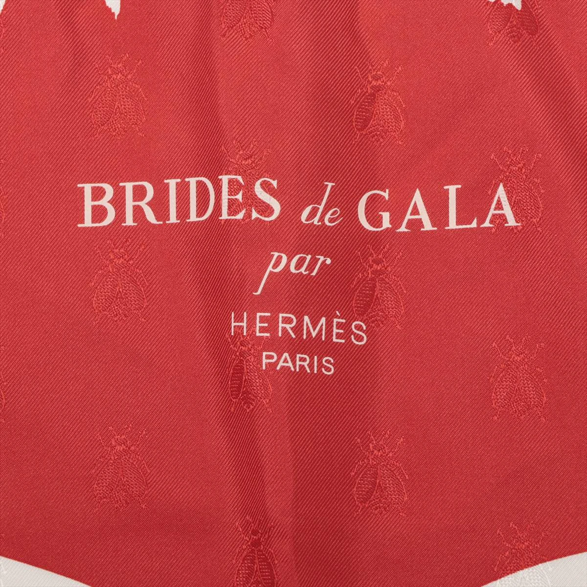 80-8 エルメス カレ90 BRIDE de GALA スカーフ 大判 馬勒 エルメス カレ90 BRIDES de GALA 式典用馬勒 スカーフ シルク