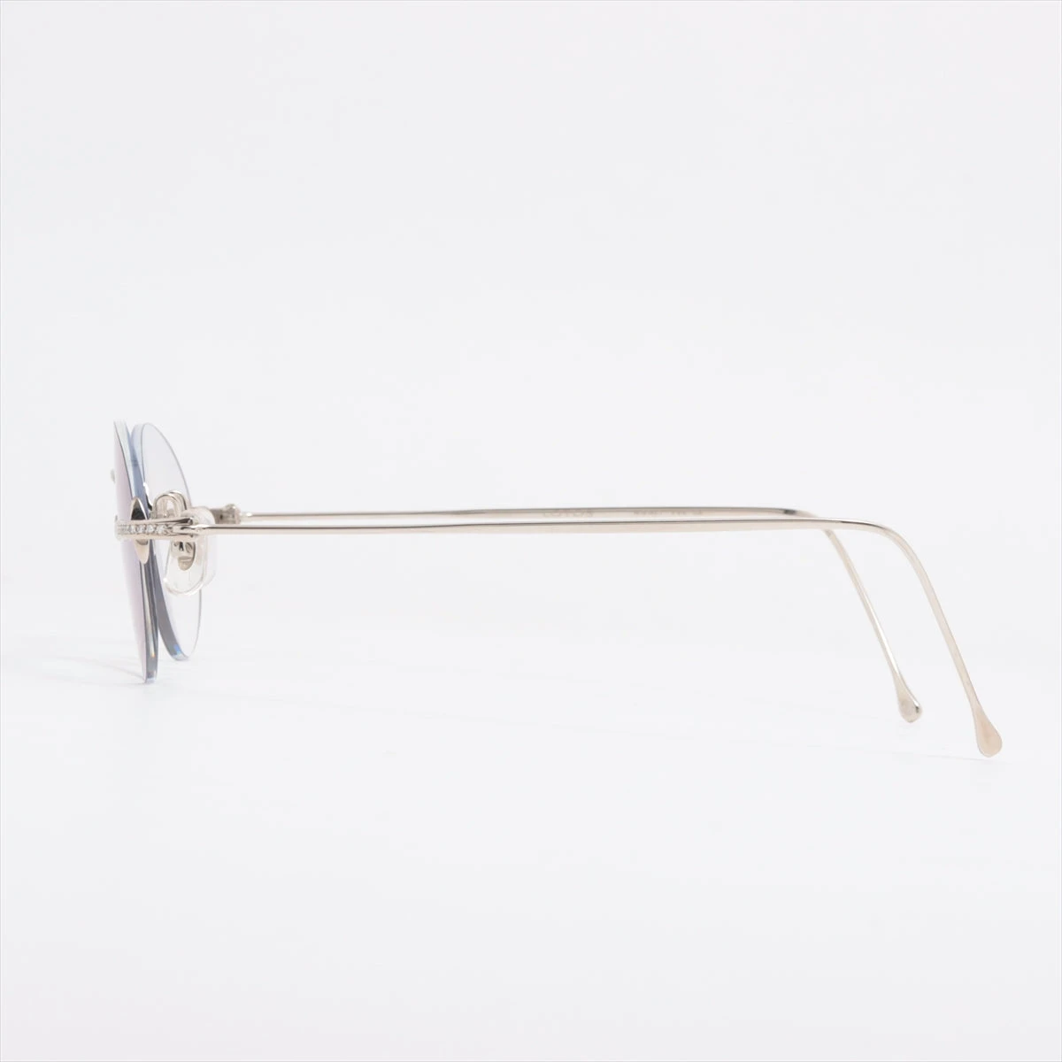 ロトス メガネ 750 シルバー ダイヤ 度入り A2510447｜中古ブランド品 