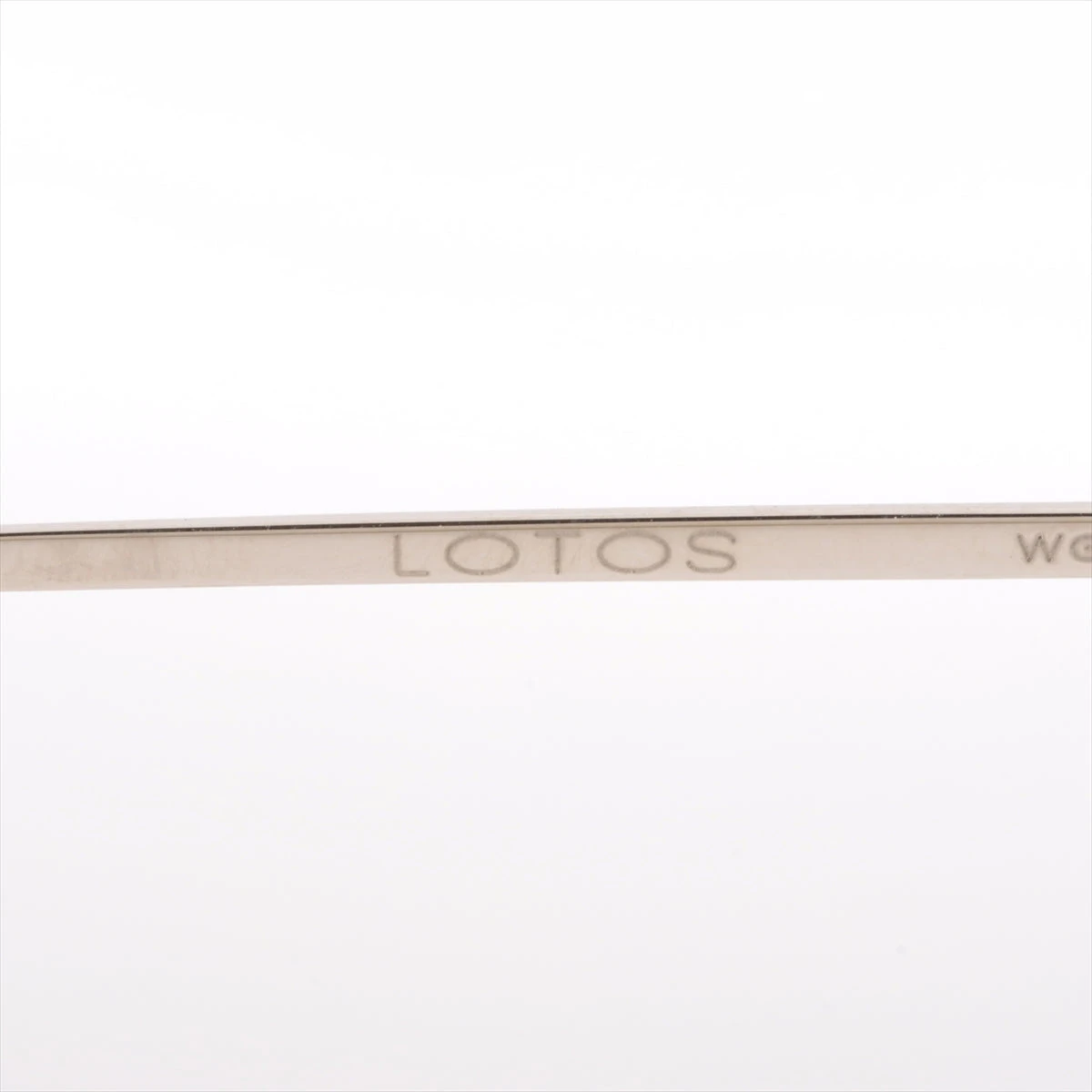 ロトス メガネ 750 シルバー ダイヤ 度入り A2510447｜中古ブランド品 