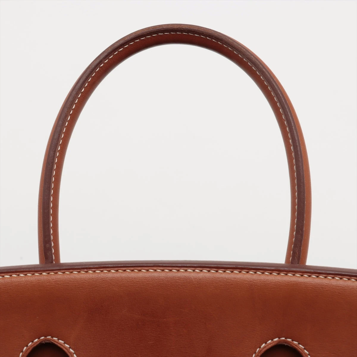 エルメス バーキン フラッグ 35 キャンバス レザー ベージュ ブルー