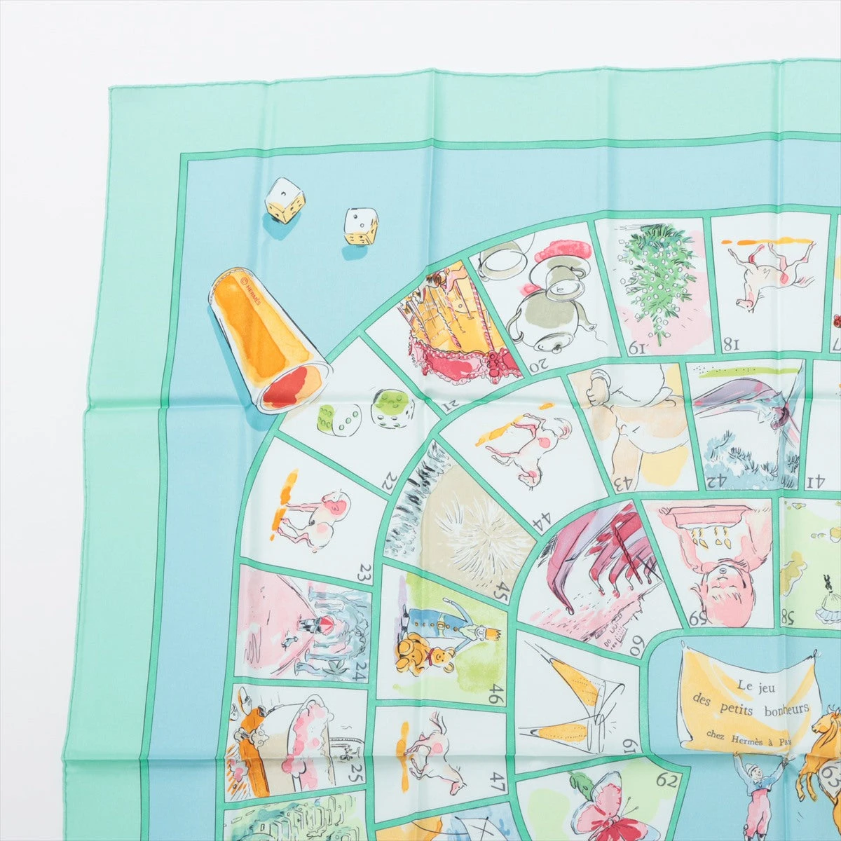 エルメス カレ90 Le jeu des petits bonheurs 小さな幸せのゲーム