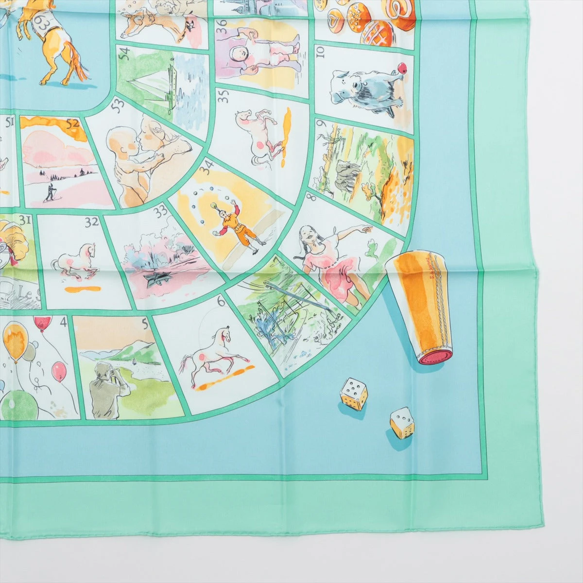 エルメス カレ90 Le jeu des petits bonheurs 小さな幸せの