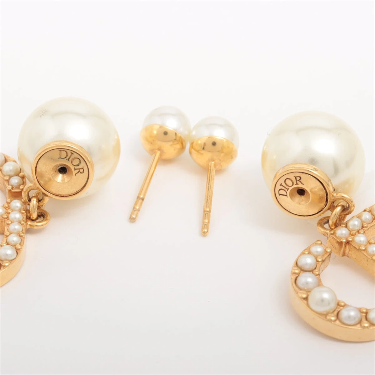 Christian Dior パール　ピアス　トライバル　ゴールド　ディオール Christian Dior - Christian Dior クリスチャンディオール