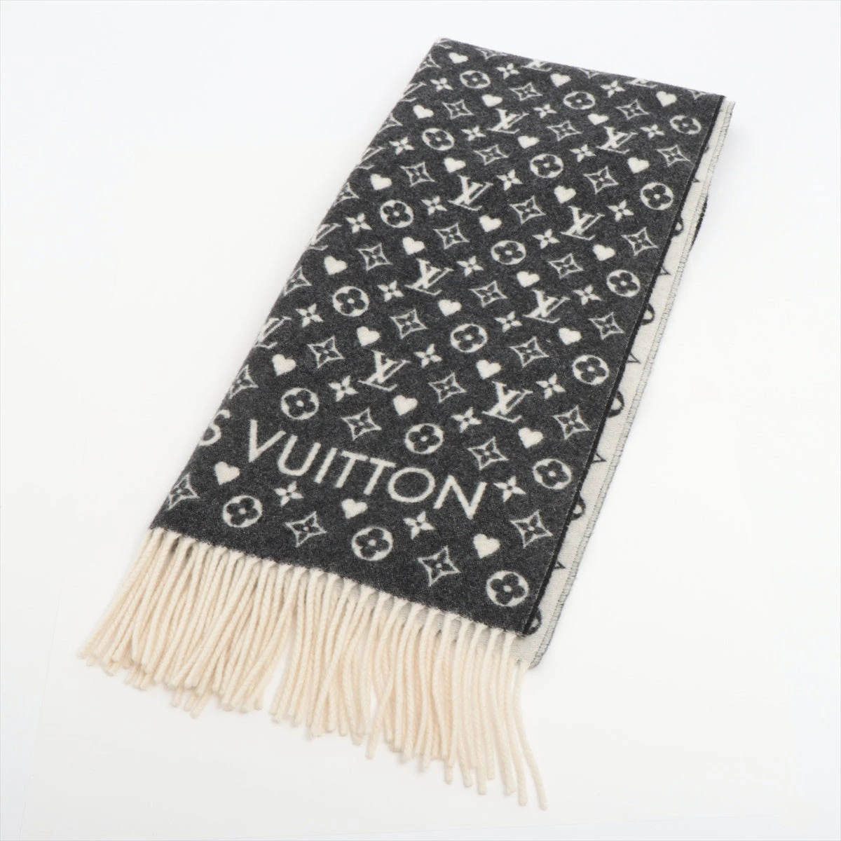 Louis Vuitton MP2907 エシャルプ ゲーム マフラー 美品♪ ヴィトン MP2907 エシャルプ ゲーム オン IL1220 マフラー
